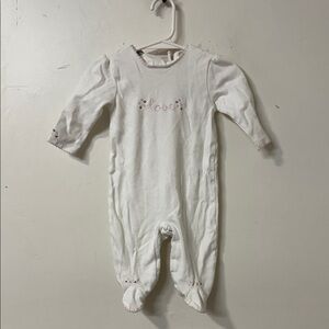 Wendy Bellissimo White and Pink Baby One Piece